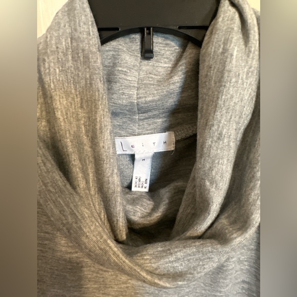 Leith Women’s Cowl Neck Sleeveless Shift Dress, Gray, Large, NWOT - Picture 2 of 5